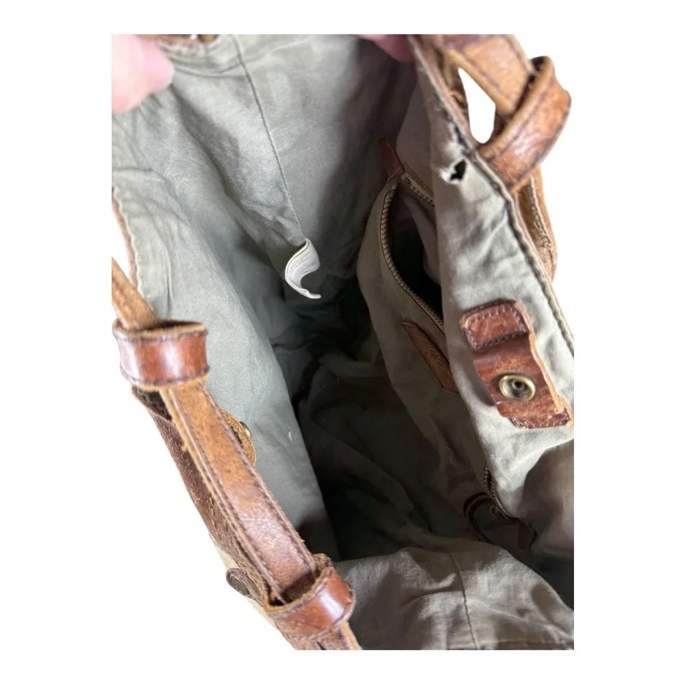 Lucky Brand Canvas and Leather‎ Bucket Bag - Picture 8 of 10